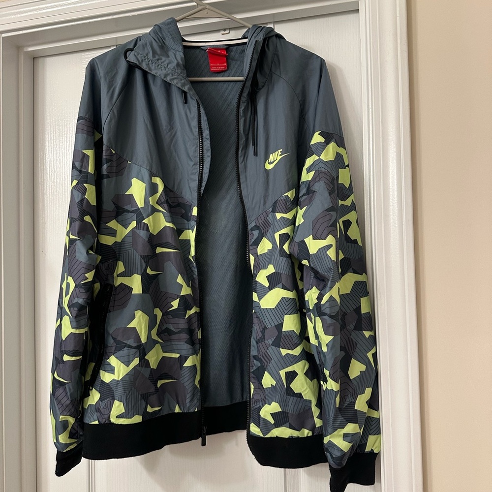 Nike Gray and Yellow Performance Jacket